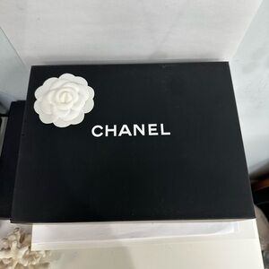 Chanel Black Box with White Camellia